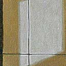 2011, Het atelierraam,	acryl op doek, 13x18 cm, particulier bezit