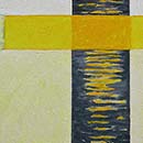 2013,	Dug out 6, acryl op  doek,  44,5x32,5 cm